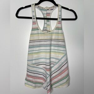 Roxy colorful stripes racer back tank